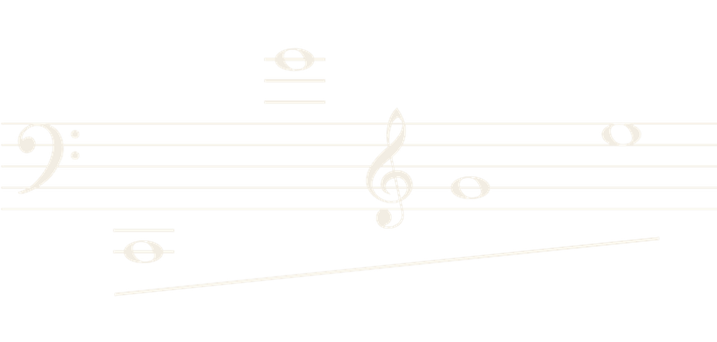 Notation example: on the eleven-string oud the written pitch and the sounding pitch are the same