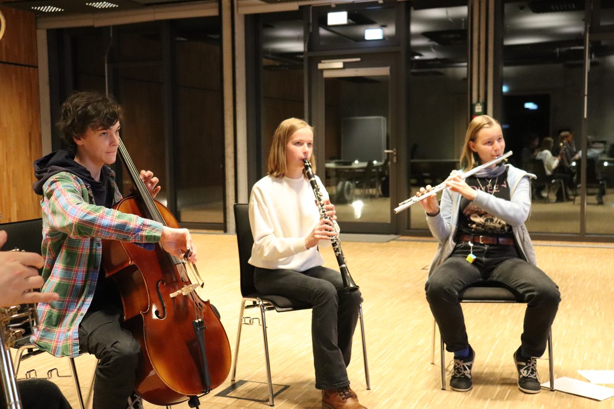 Three participants playing together